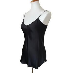 Nili Lotan Black Isabella Silk Camisole Top NWT Size S
